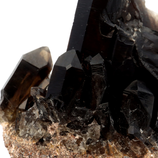 モリオン 黒水晶 原石 クラスター ポイント 山東省産 1点物 浄化 魔除け 天然石 パワーストーン Morion quartz