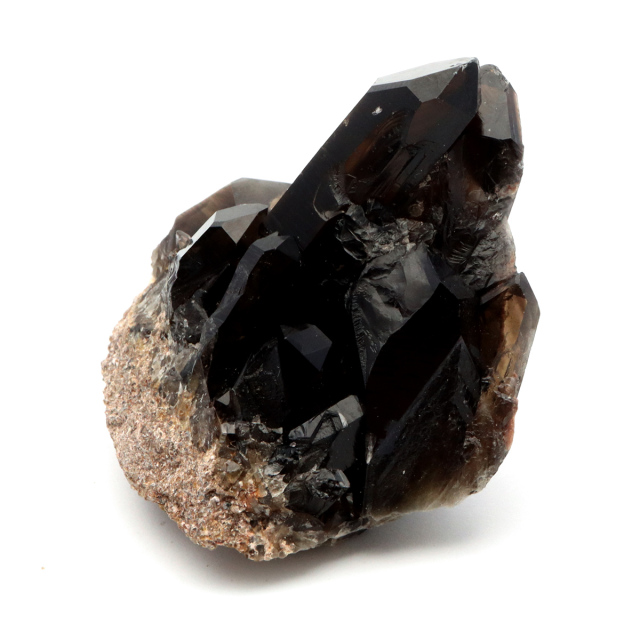 モリオン 黒水晶 原石 クラスター ポイント 山東省産 131g 1点物 浄化