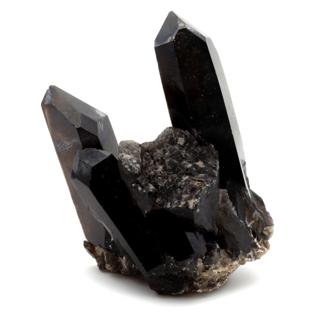 モリオン 黒水晶 原石 クラスター ポイント 山東省産 1点物 浄化 魔除け 天然石 パワーストーン Morion quartz