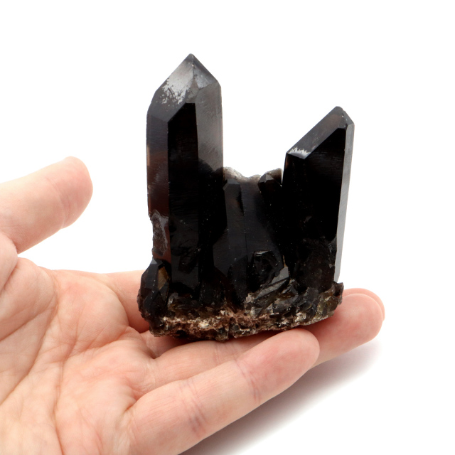 モリオン 黒水晶 原石 クラスター ポイント 山東省産 1点物 浄化 魔除け 天然石 パワーストーン Morion quartz