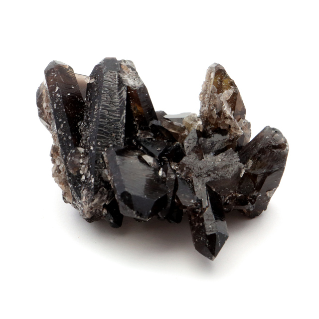 モリオン 黒水晶 原石 クラスター ポイント 山東省産 72g 1点物 浄化