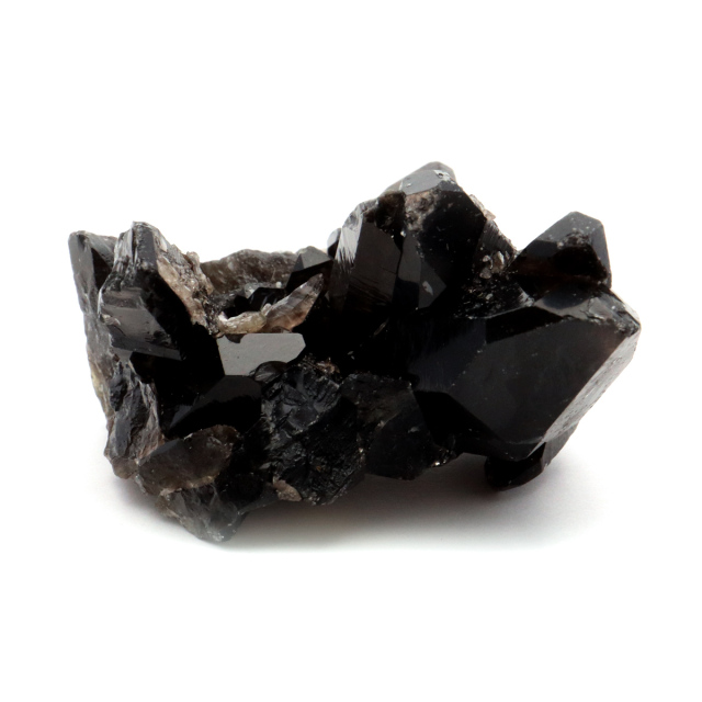モリオン 黒水晶 原石 クラスター ポイント 山東省産 72g 1点物 浄化