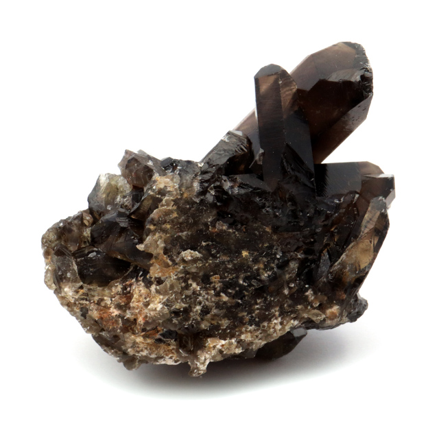 モリオン 黒水晶 原石 クラスター ポイント 山東省産 1点物 浄化 魔除け 天然石 パワーストーン Morion quartz