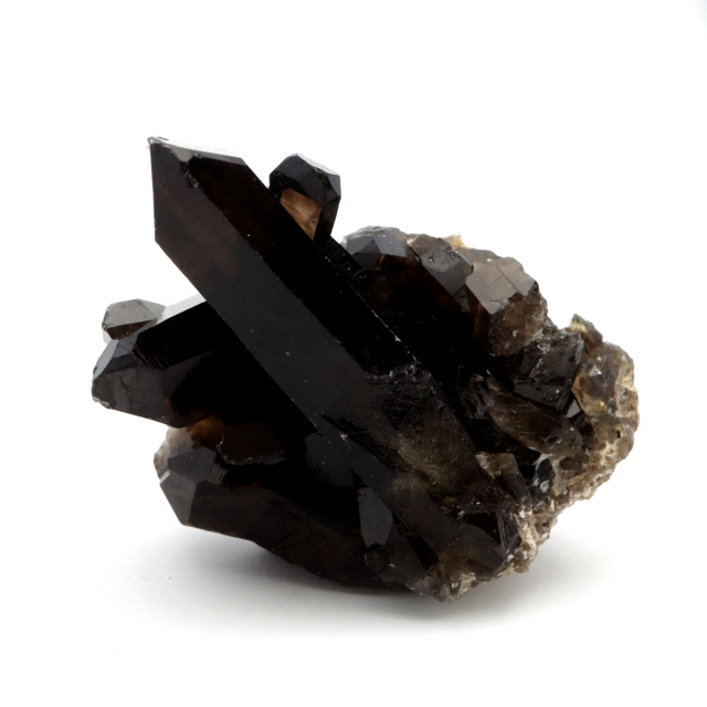 モリオン 黒水晶 原石 クラスター ポイント 山東省産 1点物 浄化 魔除け 天然石 パワーストーン Morion quartz