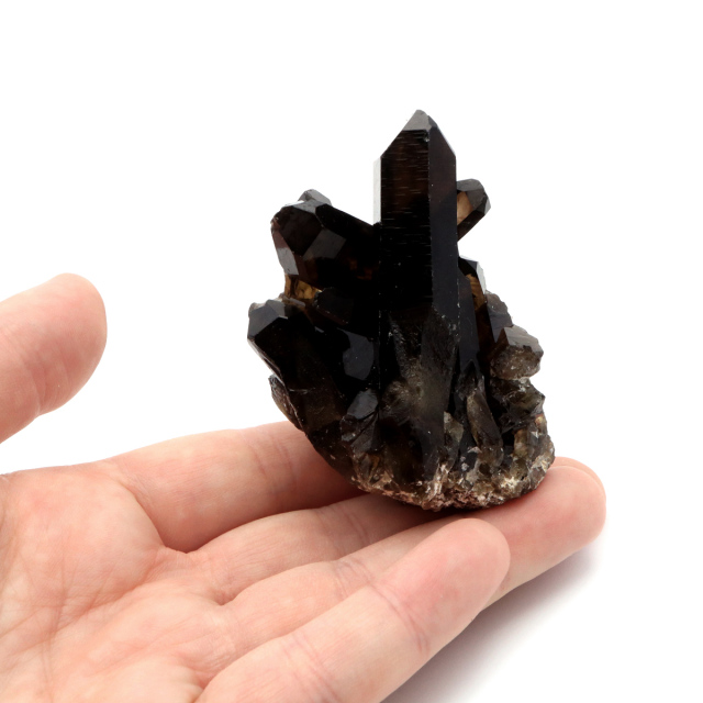 モリオン 黒水晶 原石 クラスター ポイント 山東省産 1点物 浄化 魔除け 天然石 パワーストーン Morion quartz