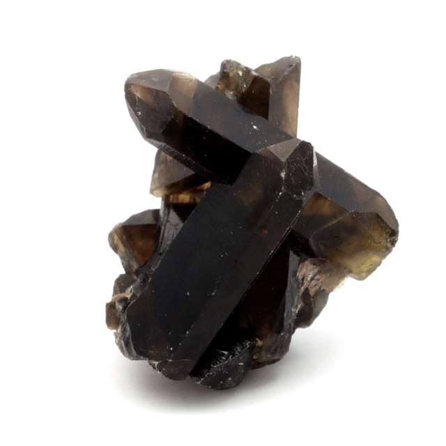 モリオン 黒水晶 原石 クラスター ポイント 山東省産 44g 1点物 浄化