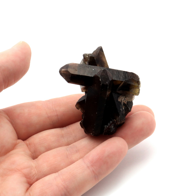 モリオン 黒水晶 原石 クラスター ポイント 山東省産 1点物 浄化 魔除け 天然石 パワーストーン Morion quartz
