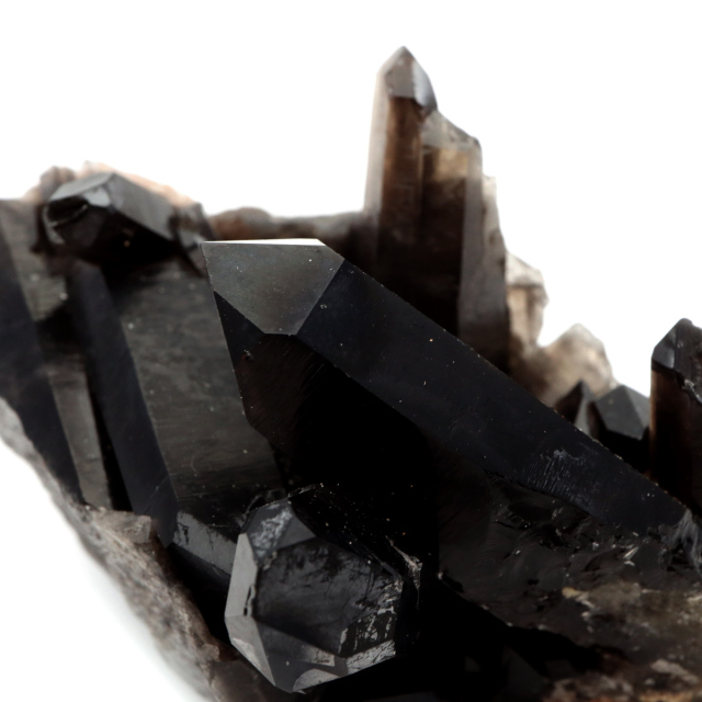 モリオン 黒水晶 原石 クラスター ポイント 山東省産 1点物 浄化 魔除け 天然石 パワーストーン Morion quartz
