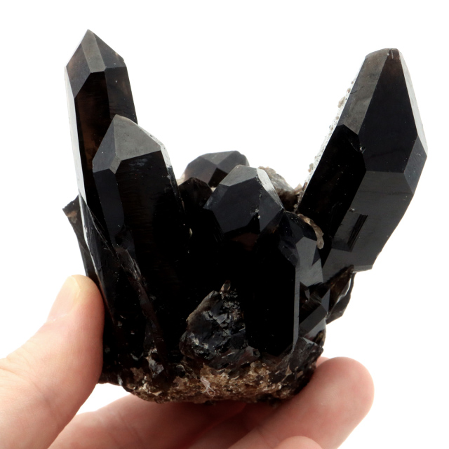 モリオン 黒水晶 原石 クラスター ポイント 山東省産 1点物 浄化 魔除け 天然石 パワーストーン Morion quartz