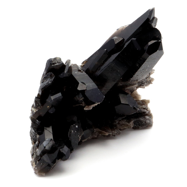 モリオン 黒水晶 原石 クラスター ポイント 山東省産 1点物 浄化 魔除け 天然石 パワーストーン Morion quartz
