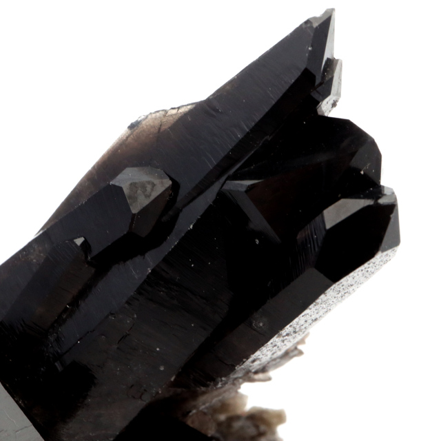 モリオン 黒水晶 原石 クラスター ポイント 山東省産 374g 1点物 浄化