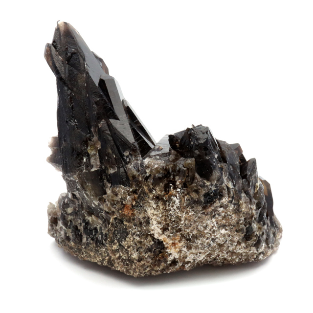 モリオン 黒水晶 原石 クラスター ポイント 山東省産 374g 1点物 浄化