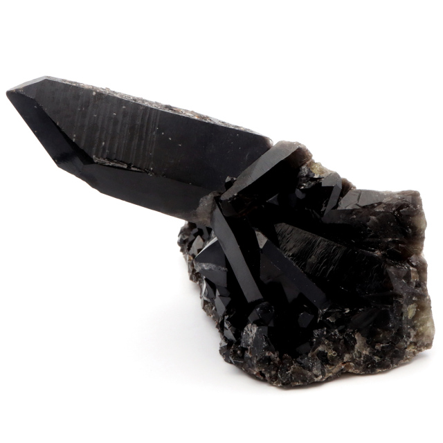 モリオン 黒水晶 原石 クラスター ポイント 山東省産 1点物 浄化 魔除け 天然石 パワーストーン Morion quartz