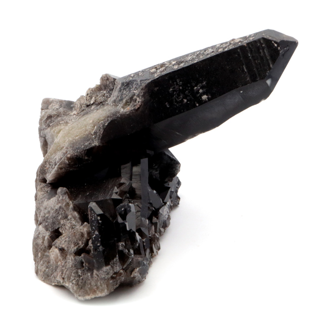 モリオン 黒水晶 原石 クラスター ポイント 山東省産 1点物 浄化 魔除け 天然石 パワーストーン Morion quartz
