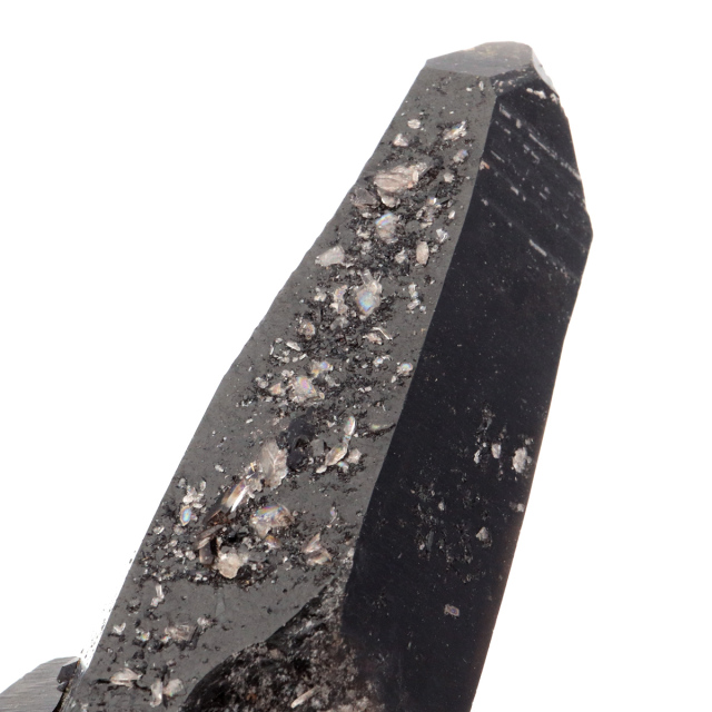 モリオン 黒水晶 原石 クラスター ポイント 山東省産 1.2kg 1点物 浄化