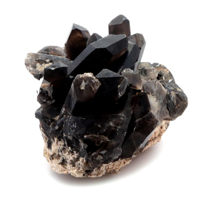 モリオン 黒水晶 原石 クラスター ポイント 山東省産 1点物 浄化 魔除け 天然石 パワーストーン Morion quartz