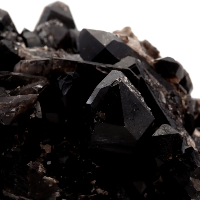 モリオン 黒水晶 原石 クラスター ポイント 山東省産 1点物 浄化 魔除け 天然石 パワーストーン Morion quartz
