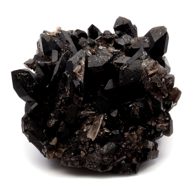 モリオン 黒水晶 原石 クラスター ポイント 山東省産 2.3kg 1点物 浄化