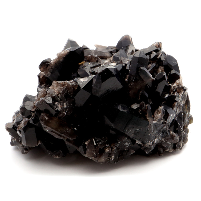 モリオン 黒水晶 原石 クラスター ポイント 山東省産 2.3kg 1点物 浄化
