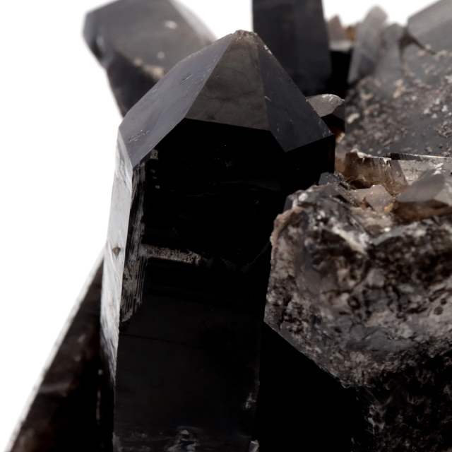 モリオン 黒水晶 原石 クラスター ポイント 山東省産 1点物 浄化 魔除け 天然石 パワーストーン Morion quartz