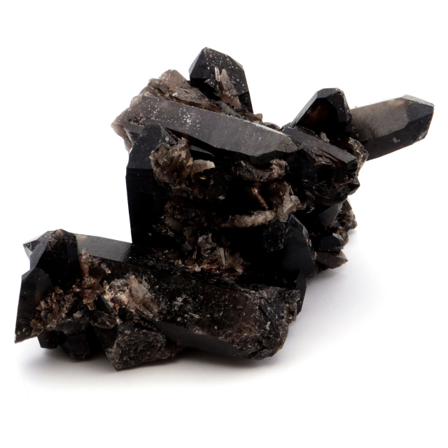 モリオン 黒水晶 原石 クラスター ポイント 山東省産 1点物 浄化 魔除け 天然石 パワーストーン Morion quartz