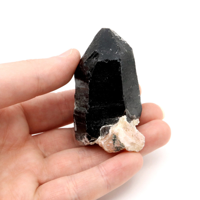 モリオン 黒水晶 原石 ポイント 山東省産 1点物 浄化 魔除け 天然石 パワーストーン