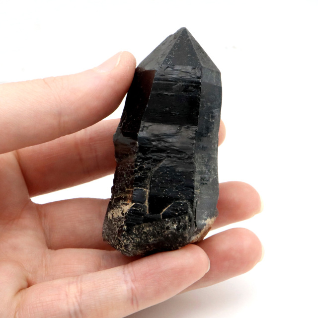 モリオン 黒水晶 原石 ポイント 山東省産 1点物 浄化 魔除け 天然石 パワーストーン