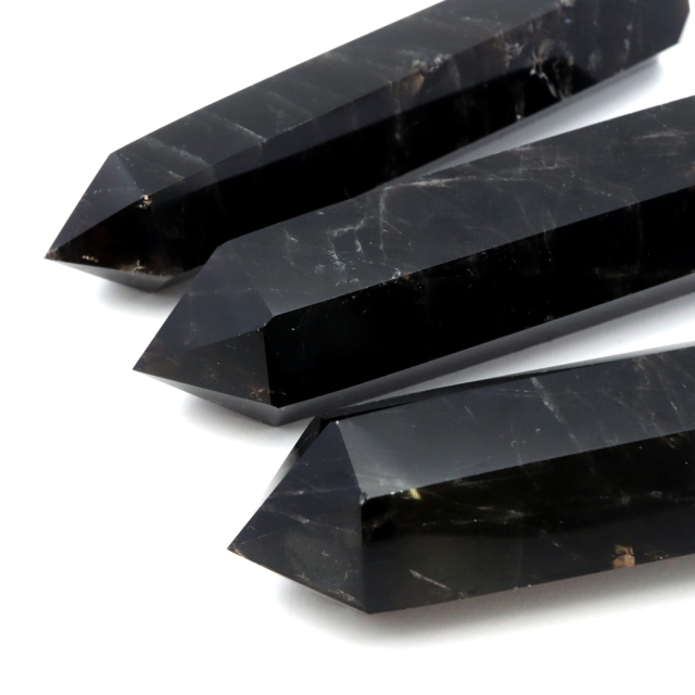 モリオン 黒水晶 六角柱 ポイント 山東省産 浄化 魔除け 天然石 