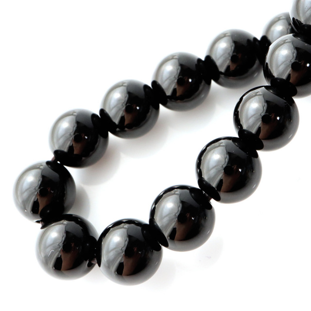 モリオン （黒水晶） ブレスレット 8mm チベット産 光が全く透けない 本物