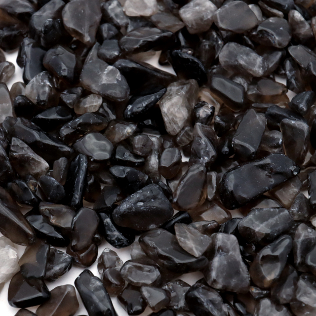 モリオン 黒水晶 さざれ石 本物 100g Aランク サイズ小 天然石 パワーストーン 浄化グッズ
