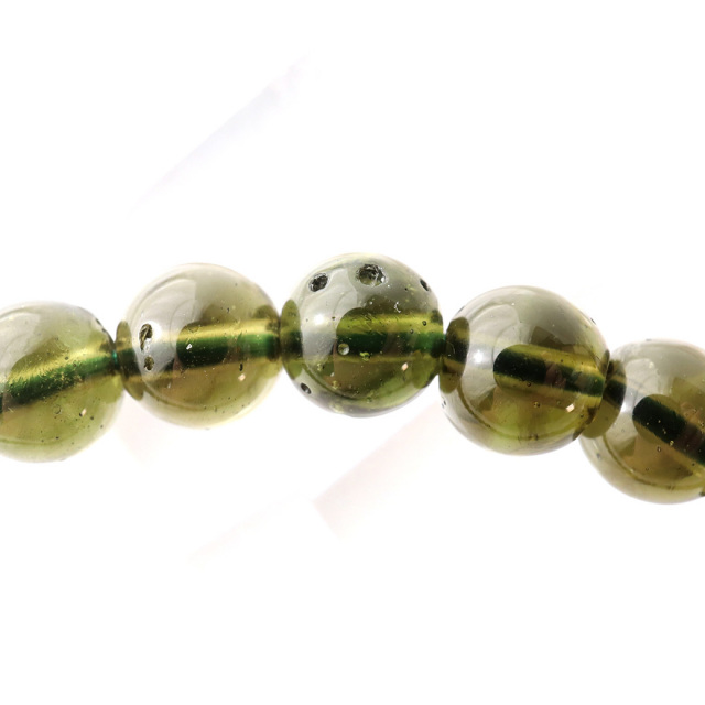 モルダバイト ブレスレット 鑑別書付き 正真正銘 本物 ジュエリーボックス付き