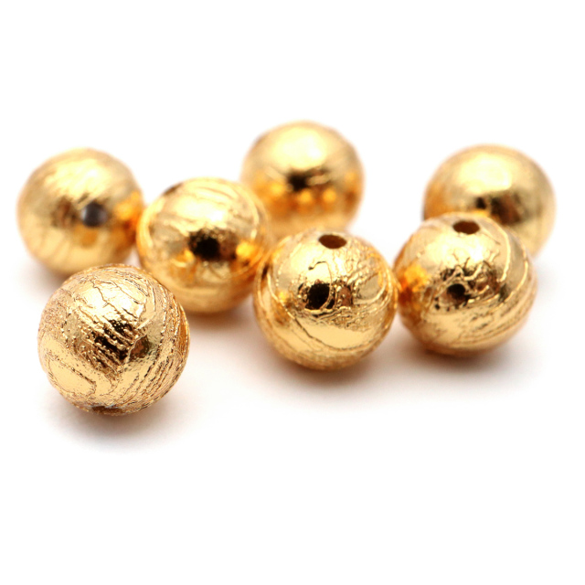 ギベオン 隕石 ビーズ 粒売り 6mm 1粒売り ゴールド パーツ 材料 ハンドメイド バラ売り 手芸 パワーストーン DIY 制作