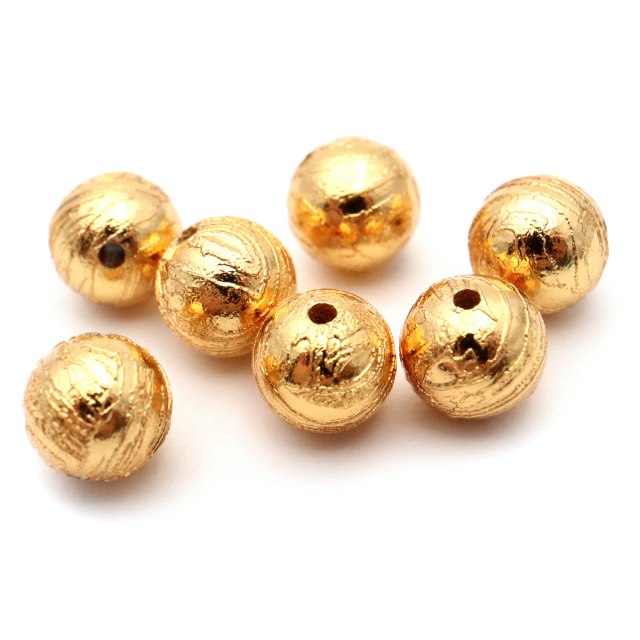 ギベオン 隕石 ビーズ 粒売り 6mm 1粒売り ゴールド パーツ 材料 ハンドメイド バラ売り 手芸 パワーストーン DIY 制作
