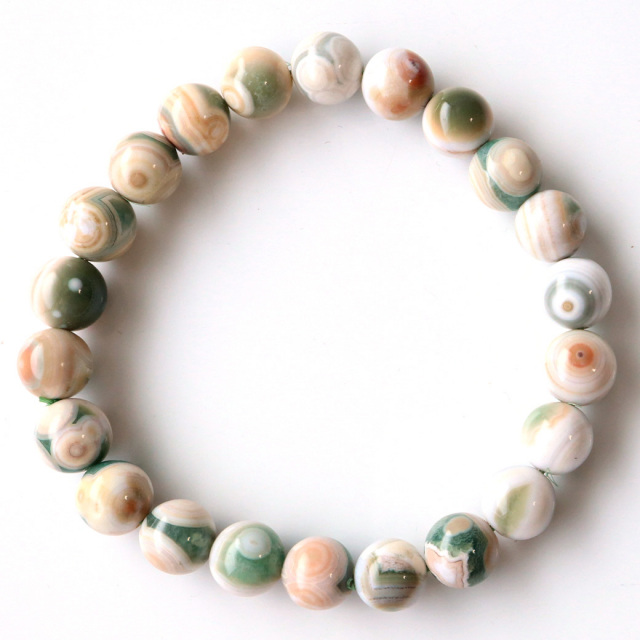 オーシャンジャスパー ブレスレット 天然石 1点物 マダガスカル産
