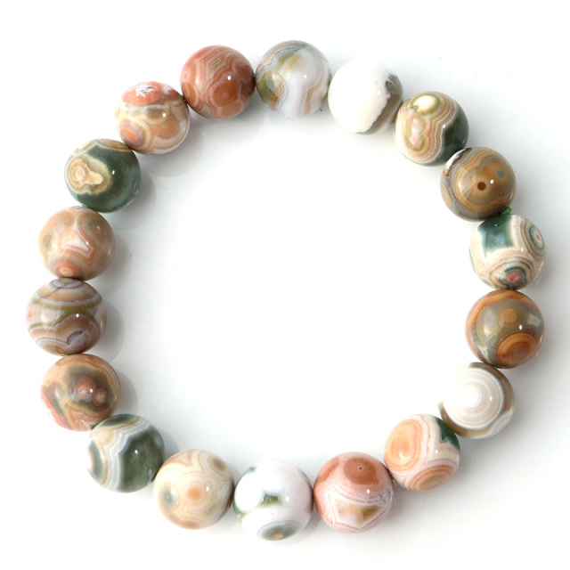 オーシャンジャスパー ブレスレット 天然石 1点物 マダガスカル産