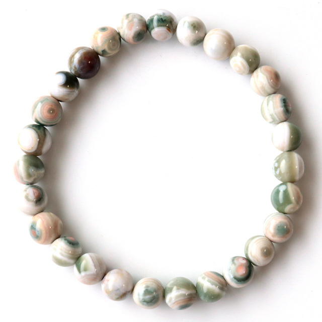 オーシャンジャスパー ブレスレット 天然石 1点物 マダガスカル産