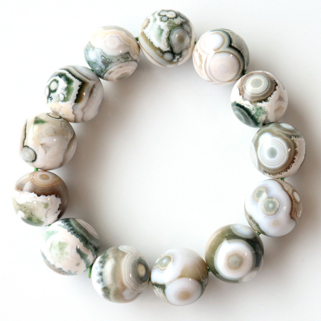 オーシャンジャスパー ブレスレット 天然石 1点物 マダガスカル産