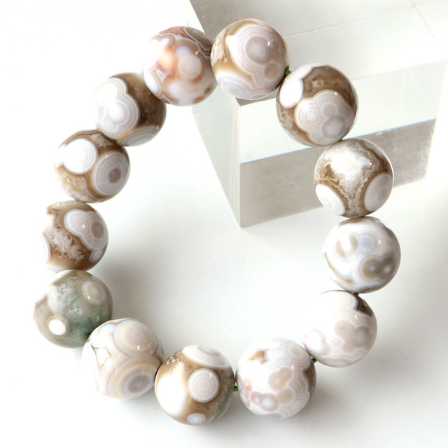 オーシャンジャスパー ブレスレット 16mm 天然石 1点物