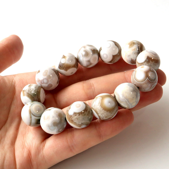 オーシャンジャスパー ブレスレット 16mm 天然石 1点物