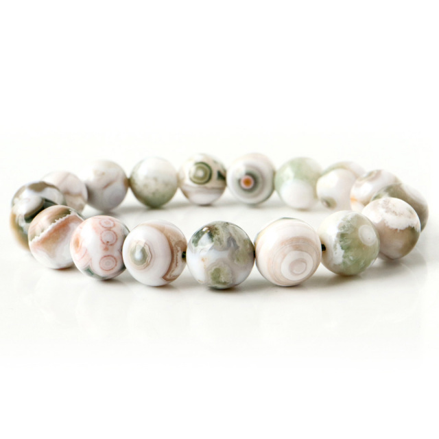 オーシャンジャスパー ブレスレット 天然石 1点物 マダガスカル産