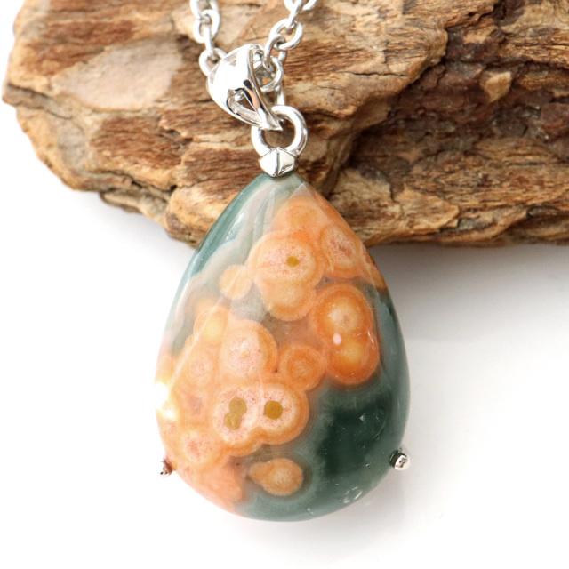 オーシャンジャスパー ペンダント Silver925 天然石 1点物 マダガスカル産