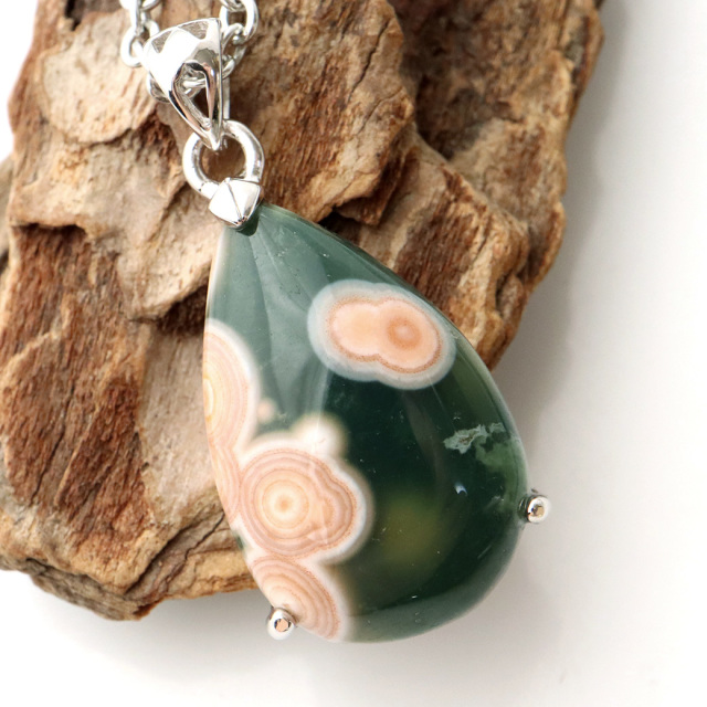 オーシャンジャスパー ペンダント Silver925 天然石 1点物 マダガスカル産