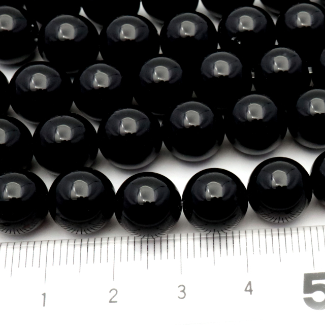 オニキス 一連 ラウンド ビーズ 10mm 長さ約38cm 黒瑪瑙 天然石 パワーストーン ブラック 材料 ハンドメイド パーツ 手芸 手作り