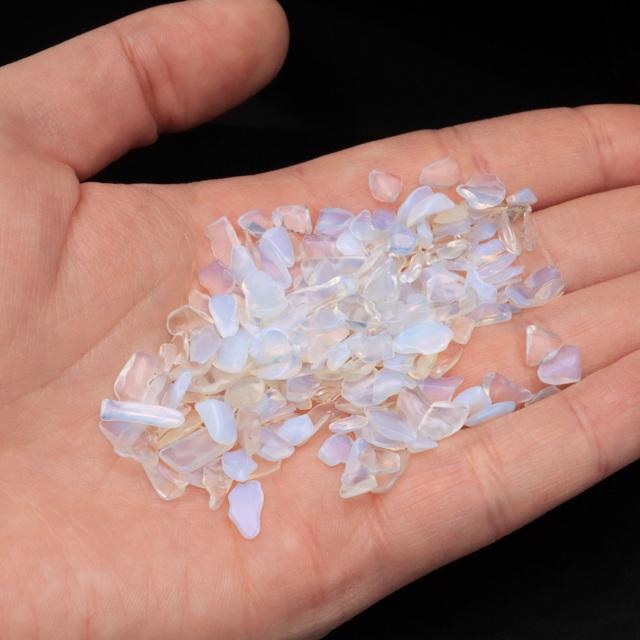 人工 オパール さざれ石 1kg まとめ売り お得 本物 遊色効果 ミルキー opal パワーストーン 浄化グッズ 業務用 卸売り