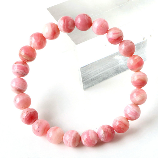 ピンクオパール ブレスレット レディース 10mm 10月 誕生石 天然石 パワーストーン 1点物 Pink Opal 蛋白石