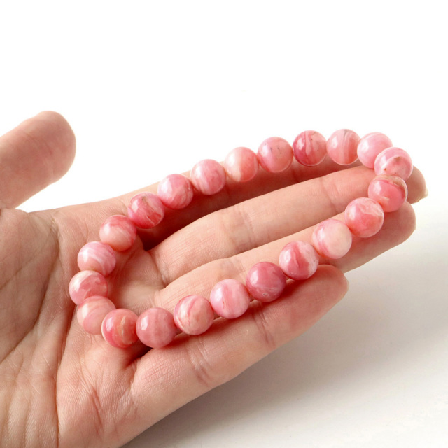 ピンクオパール ブレスレット レディース 10mm 10月 誕生石 天然石 パワーストーン 1点物 Pink Opal 蛋白石