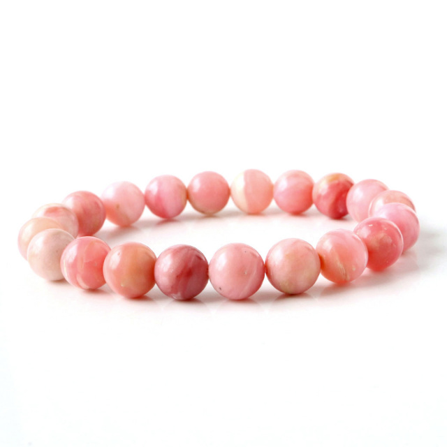 ピンクオパール ブレスレット レディース 10mm 10月 誕生石 天然石 パワーストーン 1点物 Pink Opal 蛋白石