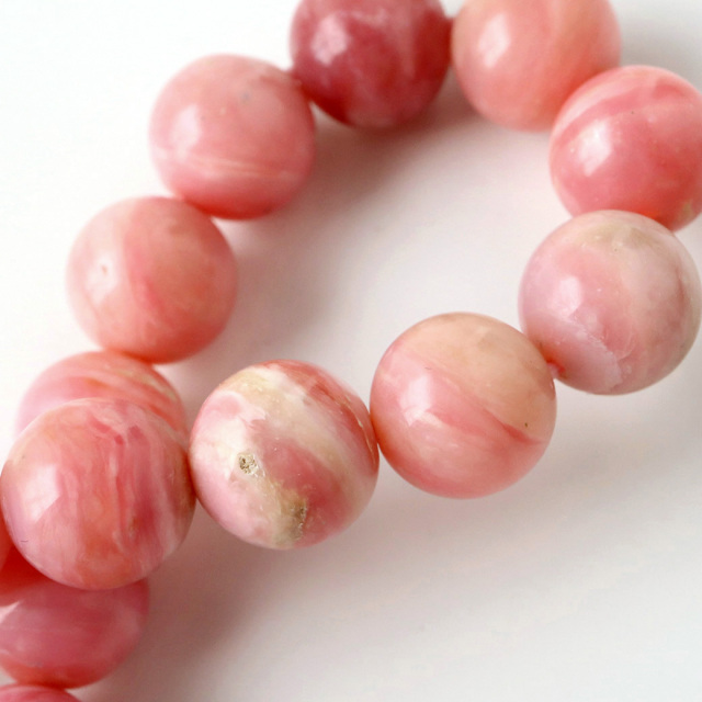 ピンクオパール ブレスレット レディース 10mm 10月 誕生石 天然石 パワーストーン 1点物 Pink Opal 蛋白石