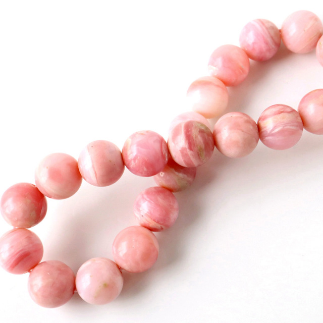 ピンクオパール ブレスレット レディース 10mm 10月 誕生石 天然石 パワーストーン 1点物 Pink Opal 蛋白石