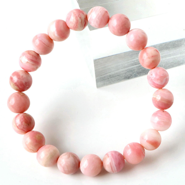 ピンクオパール ブレスレット レディース 10mm 10月 誕生石 天然石 パワーストーン 1点物 Pink Opal 蛋白石